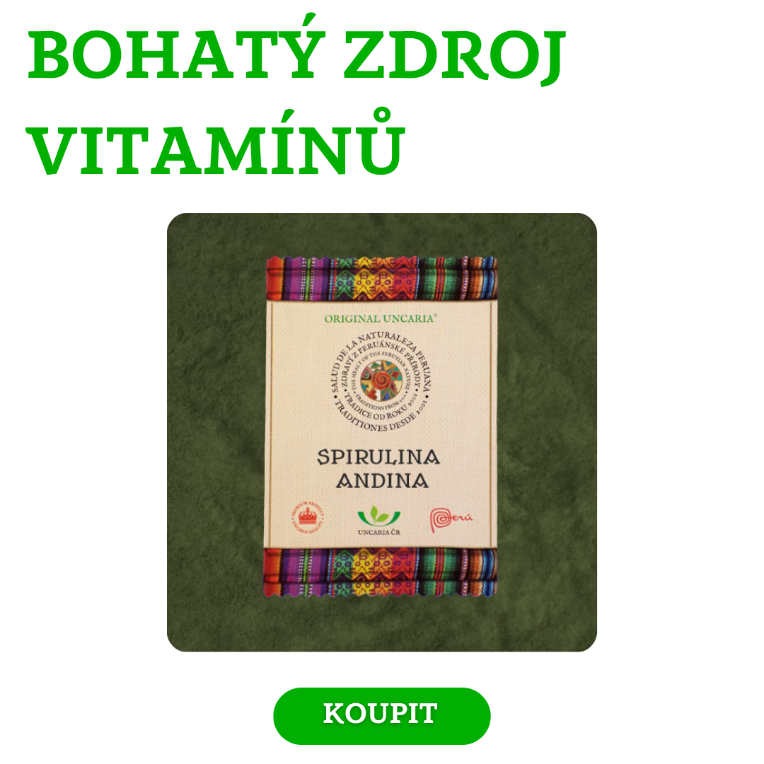 spirulina zdroj vitamínů